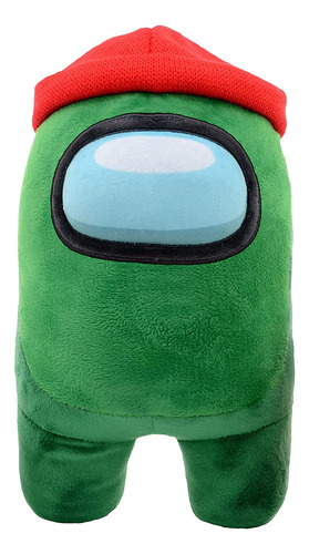 Zoofy Among Us Green - Peluche De 12.0 In Con Gorro Estándar