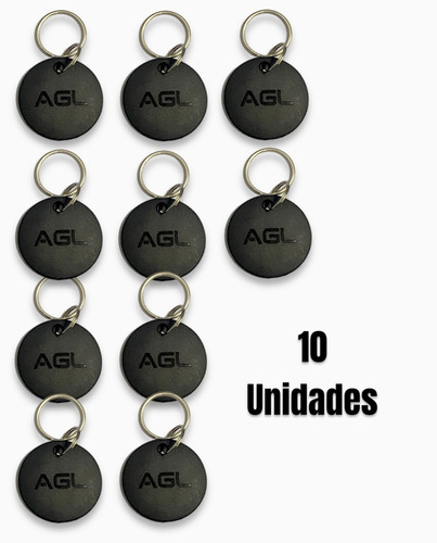 10 Chaveiro Digital Tag Agl Para Controle De Acesso