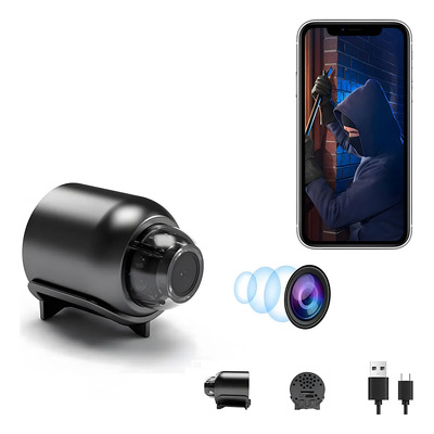 Mini Camara Espia Inalámbrica HD 1080P WiFi Cámara Espia Oculta Camara Vigilancia Interior\u002FExterior con Visión Nocturna,Detección de Movimiento y WiFi para Ideal para Hogar,Oficina, Niños y Mascotas ﻿ | Meses sin interés
