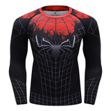 Polera Compresion Hombre Araña Spiderman Superhéroes