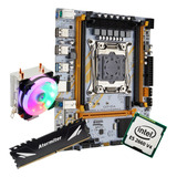 Kit Gamer Placa Mãe X99 Qiyida Ed4 Xeon E5 2660 V4 16gb Cool