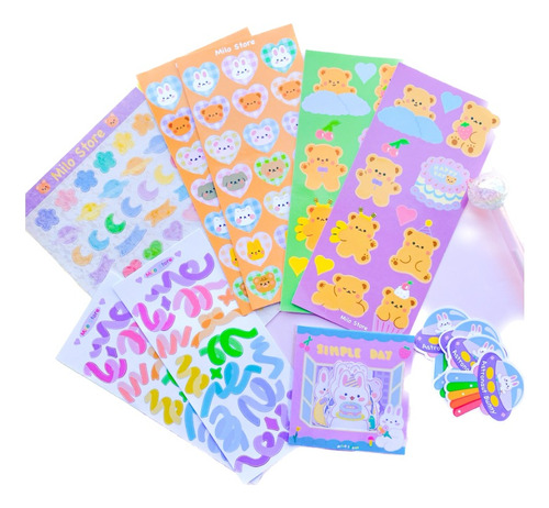 Pack Stickers Milo Store/ Modelitos Diferentes!! Super Cute!