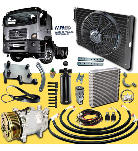 Kit Ar Condicionado Vw 17320 19320 24320 25320 31320 1 Ano