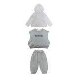 Conjunto 3 Piezas/ Buzo Marsedl Niña