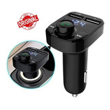 Receptor Transmissor Fm Veicular Bluetooth Carregador Mp3