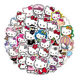 Hello Kitty 50 Calcomanias Stickers De Pvc Vs Agua Sanrio