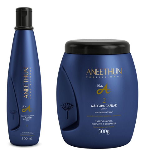 Kit Aneethun Shampoo + Mascara Linha A Hidratação Profunda