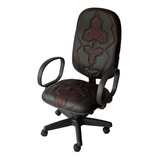 Cadeira Gamer Tt Efx Braço Corsa Modelo Presidente Cor Costura Vermelha