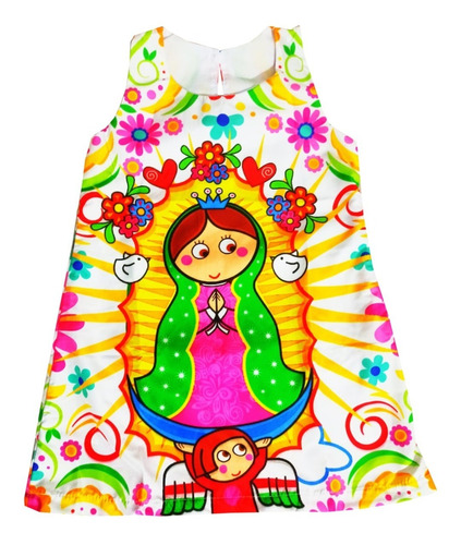 Vestido Para Niñas De La Virgencita - H