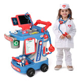 Liberry Kit De Medico Para Ninos De 3, 4, 5, Con Carrito, Di