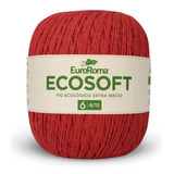 Barbante Ecosoft 8/12 422g 452m Vermelho 1000 Euroroma
