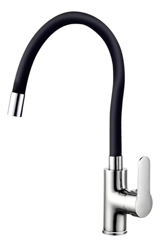 Canilla Monocomando Cocina Baño Flexible Color Negro Calidad