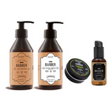 Set Barba Shampoo, Gel De Afeitar,pomada Y Serum Primont