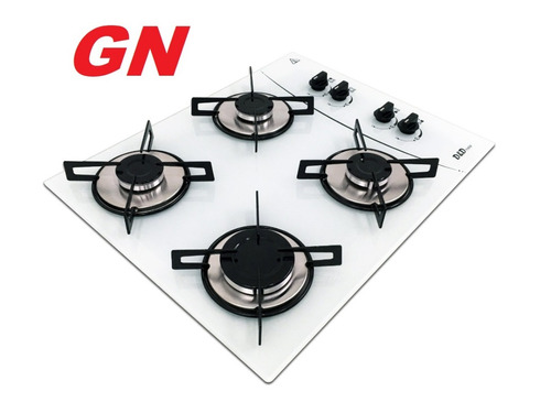 Fogão Cooktop 4 Bocas Branco *gás Natural ( Gn )