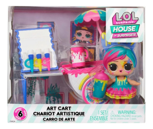 Juego De Muebles Lol Surprise Art Cart Serie 6