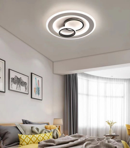 Lampara Techo Diseño Moderno Circular Led 50cm