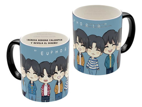 Mug Taza Pocillo Mágico Regalo Bts K-popmúsica Ref 094