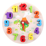 Reloj De Encaje Juguete De Madera Didactico Montessori