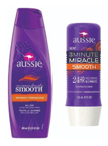 Kit Shampooo E Mascara Smooth Aussie