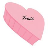 Caja Corazon 14 Febrero San Valentin Personalizada Color Rosa Frase Personalizado