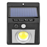 Reflector Solar Led Cob 15w Con Sensor De Mov/panel Solar