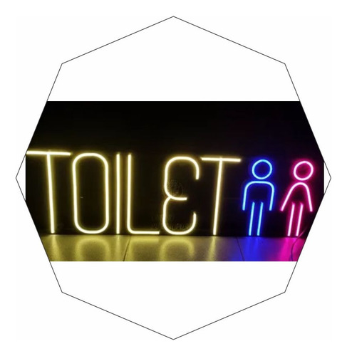 Cartel Neón Led Toilet Deco-luminoso