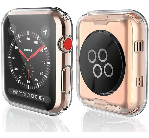 Funda Completa Transparente Silicon Tpu Para Apple Watch