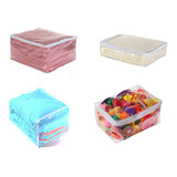 Kit 10 Saco Organizador Edredom Roupas Pp P M G Pvc C/zíper