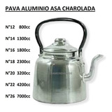 Pava Gastronómica N 22 Aluminio Reforzado Mango Charol 4,2 L