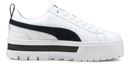 Zapatillas Puma Mayze Leather S Adp En Blanco/negro