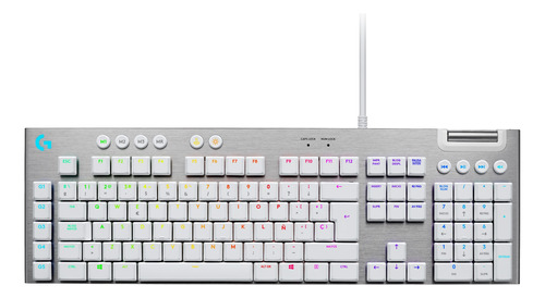 Logitech G815 Teclado Mecánico Tactile En Inglés Rgb Blanco