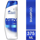 Head & Shoulders Shampoo Men 3 En 1 X 375 Ml
