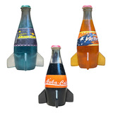 Kit 3 Itens Fallout Nuka Cola + Quantum + Victory -tam. Real