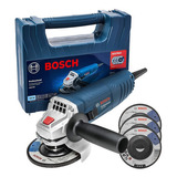 Esmerilhadeira 4 1/2 Pol. 850w 127v 3 Discos E Maleta Bosch