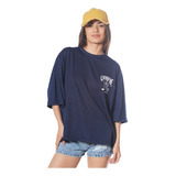 Remera Oversize Estampada Mujer Algodon Calidad Premium H19