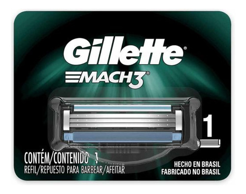 Repuesto Maquina Gillette Mach 3 X 1 Unidad