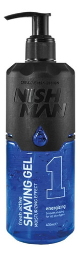 Shaving Gel Nish Man Fresh Activ Energizing 400ml Azúl