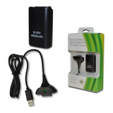 Kit Carga Y Juega Xbox 360 + 4800 Ni-mh Cargador