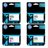 Cartucho Original Hp 950 + 951 8100 8600 8620 Pack X 4