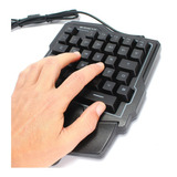 Teclado Semi Mecanico Gamer Single Hand Uma Mão Pc Celular