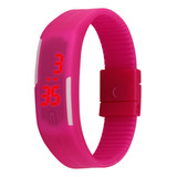 Reloj De Pulsera De Silicona Con Pantalla Táctil Led Rosy Pa