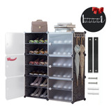 Multi Económico Zapatera Closet Organizador De Zapatos Armar Color Negro