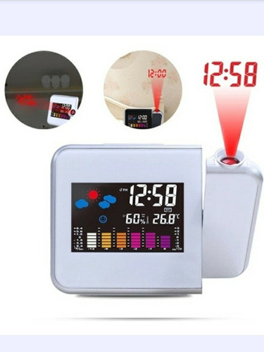 Reloj Digital De Mesa Led Blanco