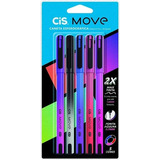 Cis Move Caneta Esferográfica 0.7 Blister C/5 Cores Sortidas