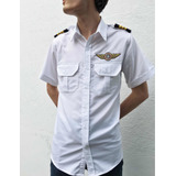 Charreteras  Piloto Aviador + Camisa + Personalizado, Combo.