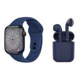 Reloj W28 Pro Serie 8 Inteligente + Audifono Bluetooth I12