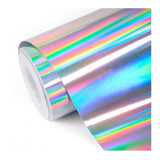 Vinil Tornasol Holográfico / Laser Para Corte 1.22m X 50m
