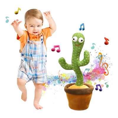 Juguete Cactus Peluche Bailando Canta Graba , Recargable | Meses sin interés