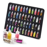 Glitter Para Decoracion De Uñas Set X48 Cajas Surtidas 