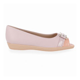 Peep Toe Picadilly Pietra Anabela Lavanda/pessego 103024-8